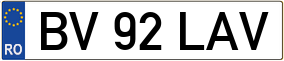Trailer License Plate